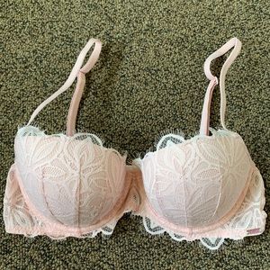 PINK Lace Push Up Bra